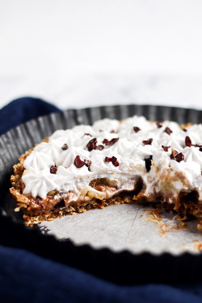 全素免烤香蕉太妃派 Vegan No-Bake Banoffee Pie 5 全素免烤香蕉太妃派 Vegan No-Bake Banoffee Pie