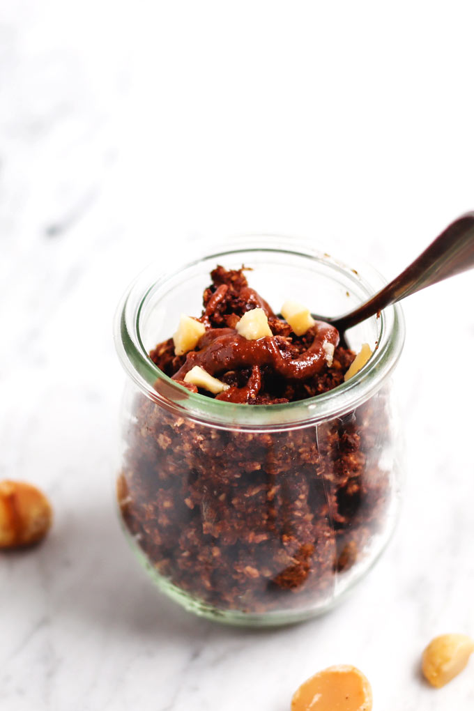 Chocolate Hazelnut Crumble Mix (5 ingredients) 7 巧克力榛果碎團 Chocolate Hazelnut Crumble Mix