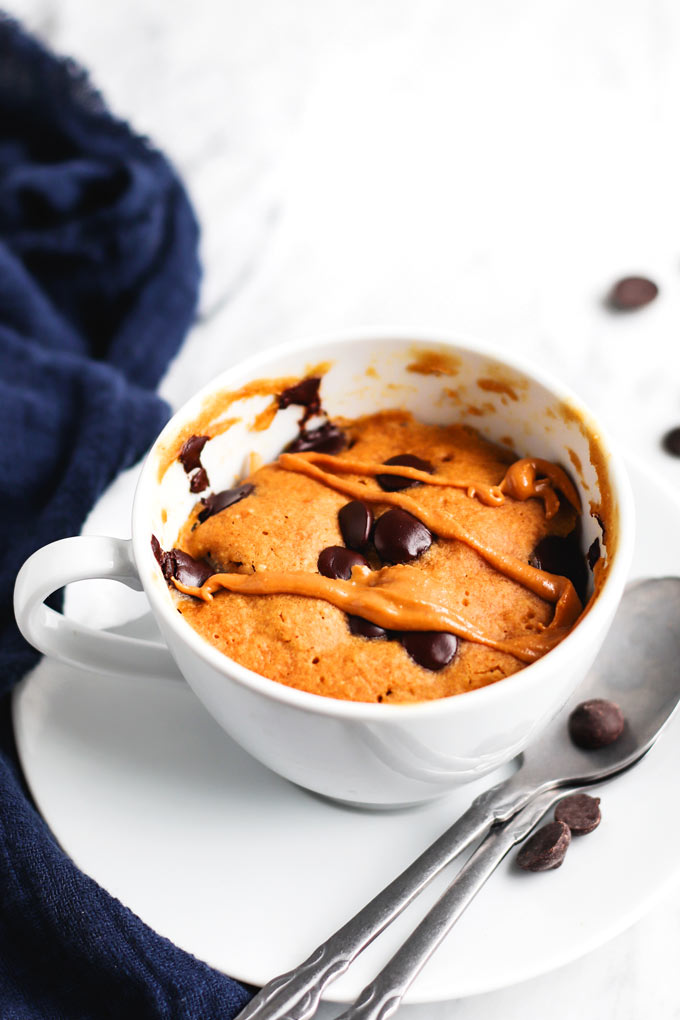 Vegan Peanut Butter Mug Cake (Gluten-free, 8 ingredients) 3 全素花生醬馬克杯蛋糕 Vegan Peanut Butter Mug Cake