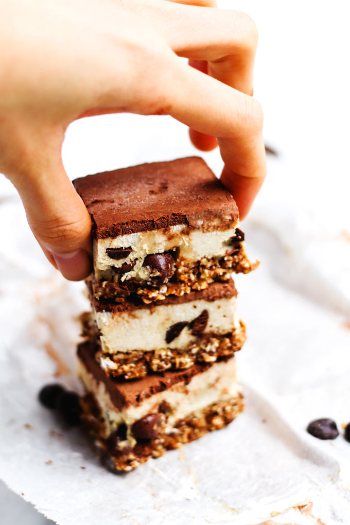 全植物餅乾麵團起司蛋糕方塊 (純素, 含秘密食材) Vegan Cookie Dough Cheesecake Bars 5 餅乾麵團起司蛋糕方塊 Vegan Cookie Dough Cheesecake Bars