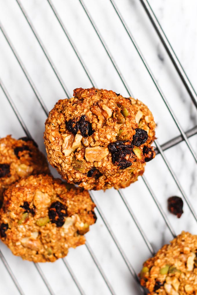 1-bowl Vegan Banana Oatmeal Cookies (7 ingredients) 7 全素香蕉燕麥餅乾 Vegan Banana Oatmeal Cookies