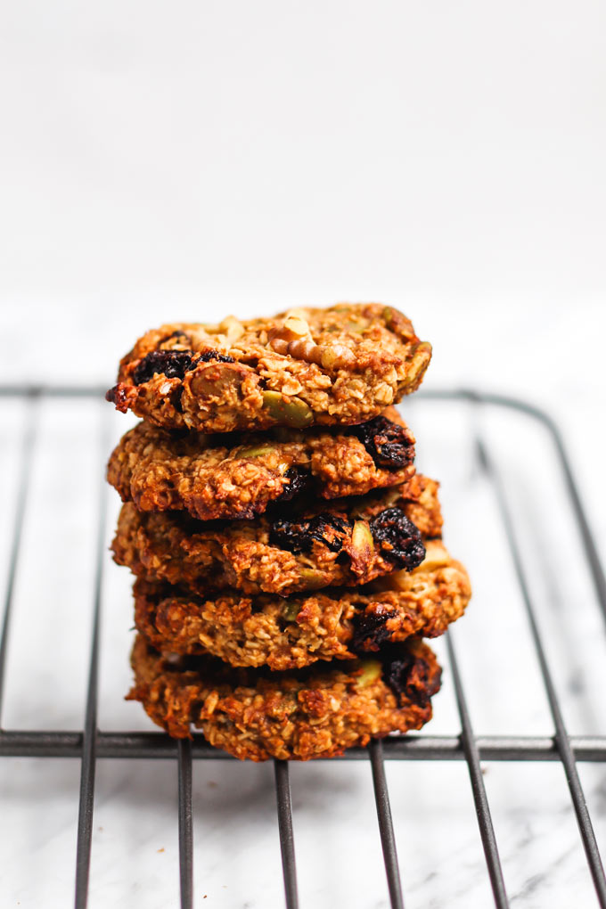 1-bowl Vegan Banana Oatmeal Cookies (7 ingredients) 8 全素香蕉燕麥餅乾 Vegan Banana Oatmeal Cookies