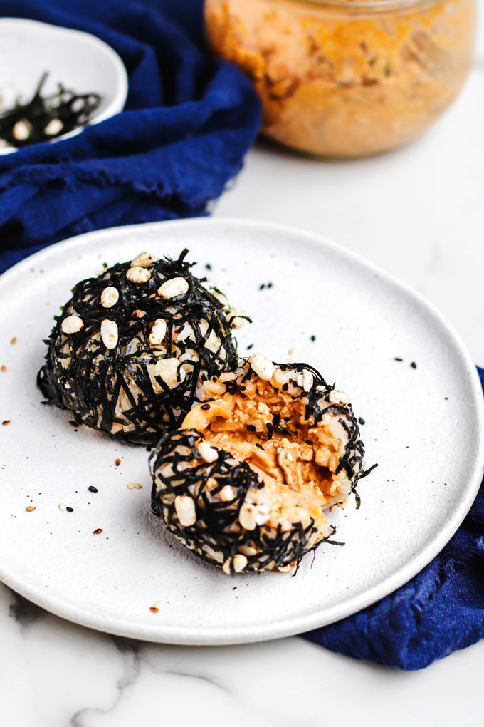 Vegan Spicy Mushroom Rice Balls 7 Vegan Spicy Mushroom Rice Balls (Onigiri) 全植物辛辣菇菇飯糰