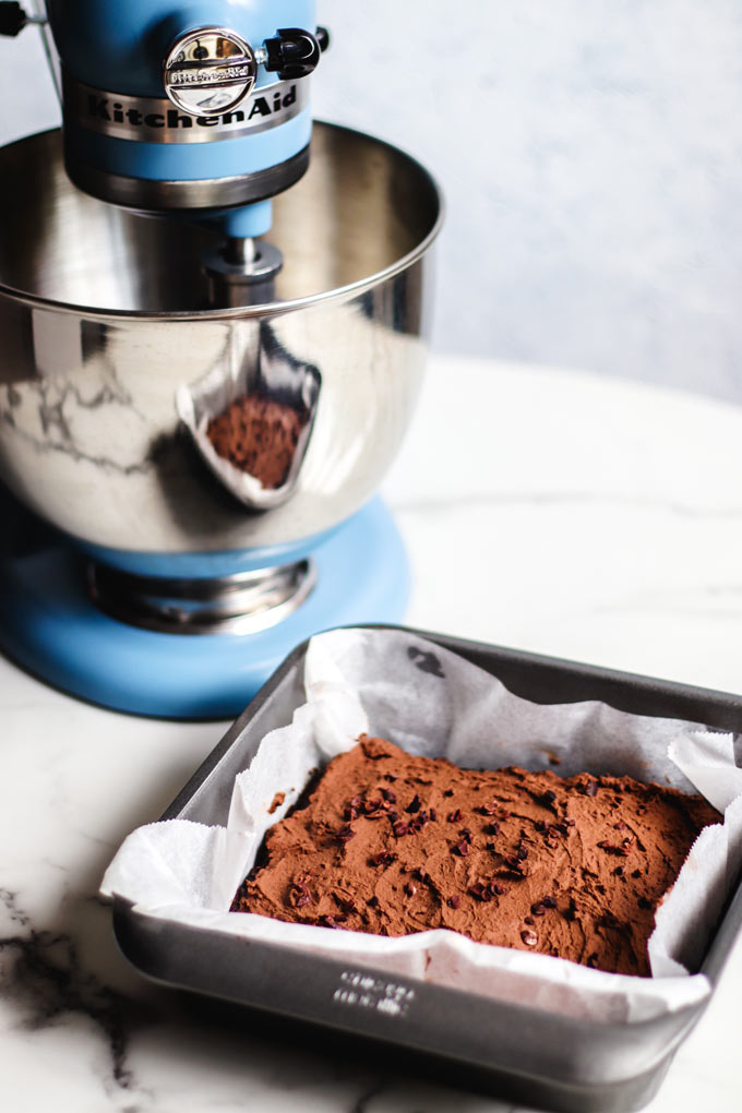 全植物濃郁巧克力布朗尼 + 2 樣食材巧克力慕斯霜 (無麩質) Vegan Brownies with Aquafaba Chocolate Mousse Frosting 4 全素巧克力布朗尼 + 巧克力慕斯霜