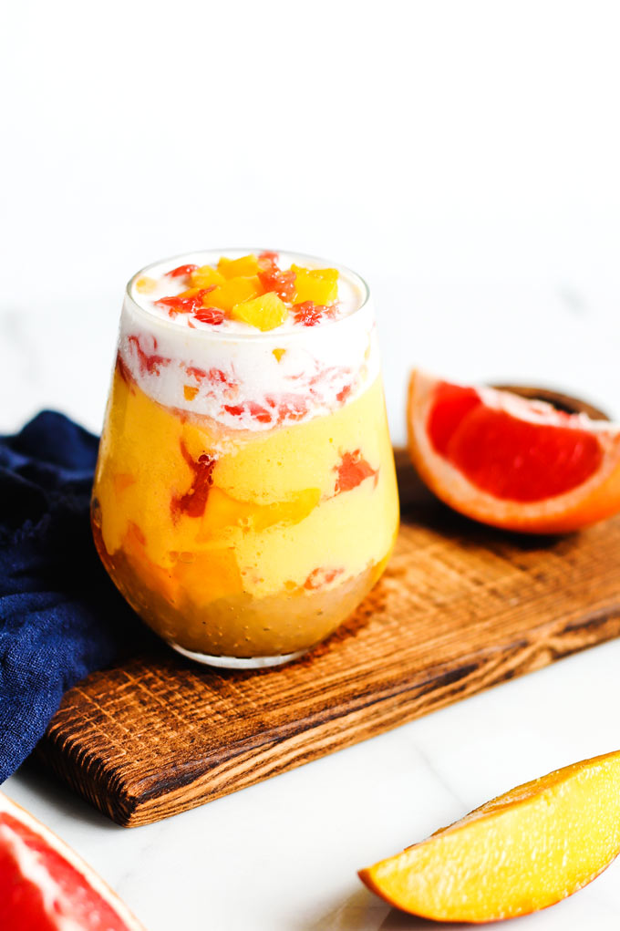 Mango Grapefruit Sago (5 ingredients, Vegan) 楊支甘露 3 楊枝甘露 Mango Grapefruit Sago