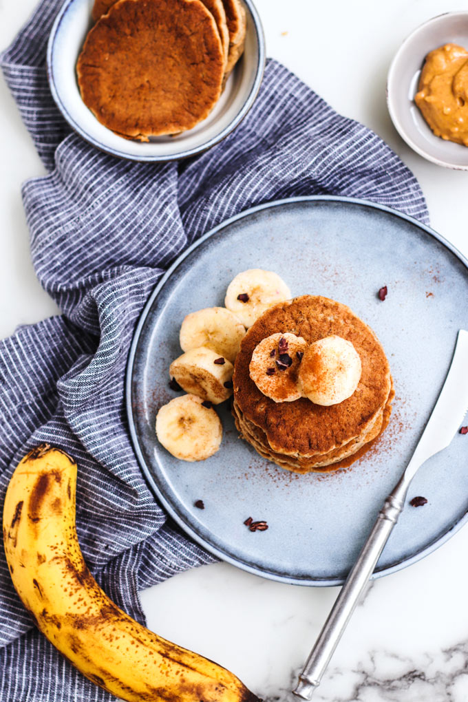 全植物無麩質香蕉美式鬆餅 Vegan Gluten-free Banana Pancakes
