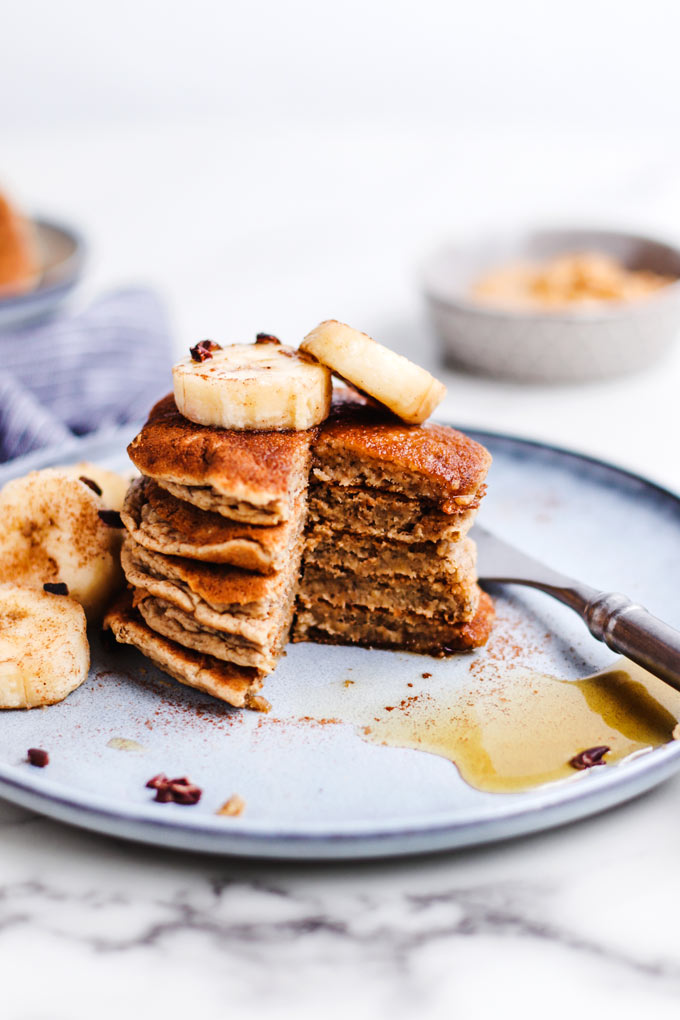 全植物無麩質香蕉美式鬆餅 Vegan Gluten-free Banana Pancakes