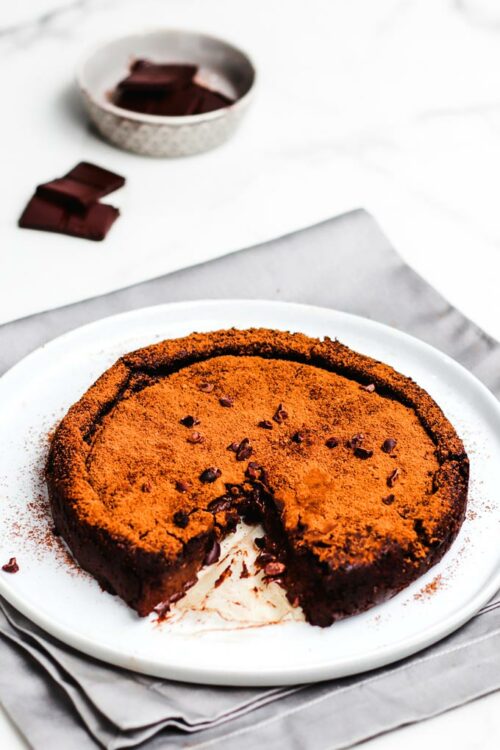 Vegan Flourless Molten Chocolate Cake (gluten-free, nut-free, 7 ...