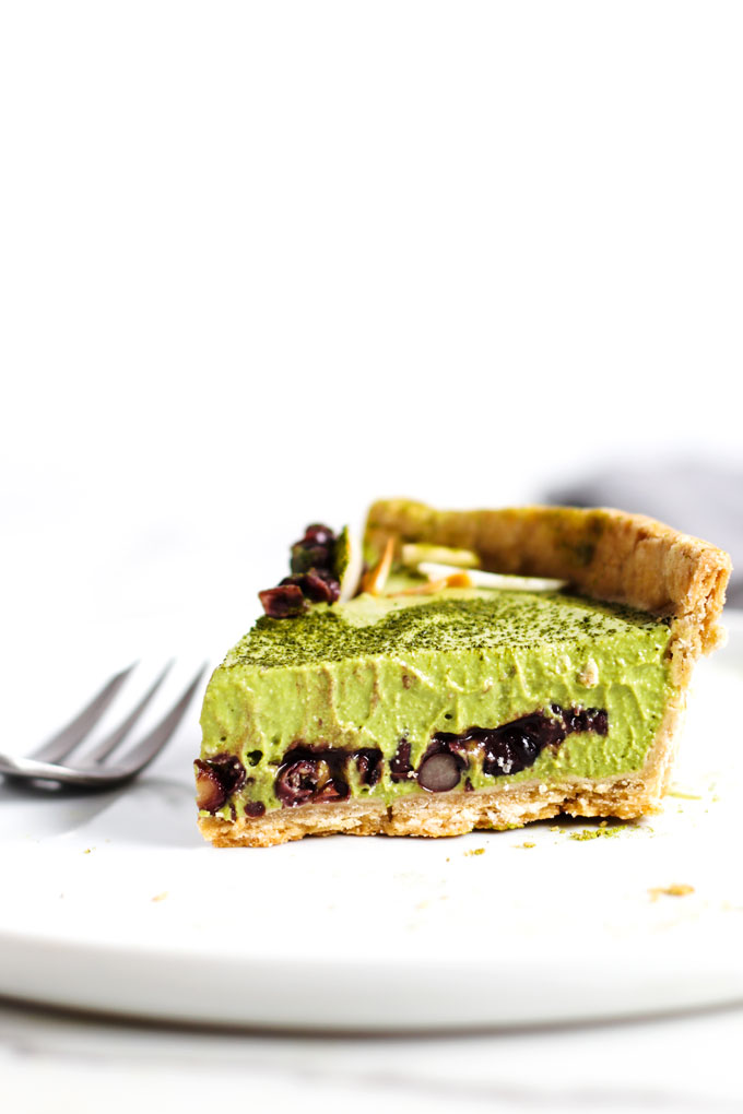 Vegan Matcha Azuki Bean Tart (Gluten-free) 4 全植物抹茶紅豆塔 (無麩質,純素)