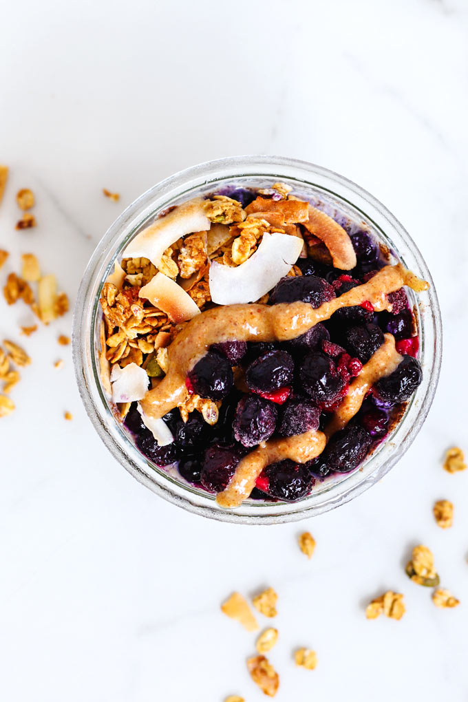 藍莓隔夜燕麥粥 Blueberry Overnight Oats