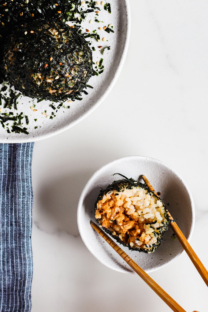 微辣天貝飯糰 Spicy Tempeh Onigiri Rice Balls