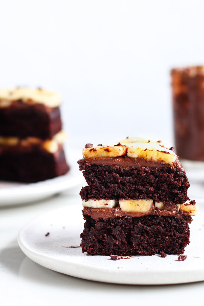 Vegan Gluten-Free Layered Chocolate Cake 2 Vegan Gluten-Free Layered Chocolate Cake