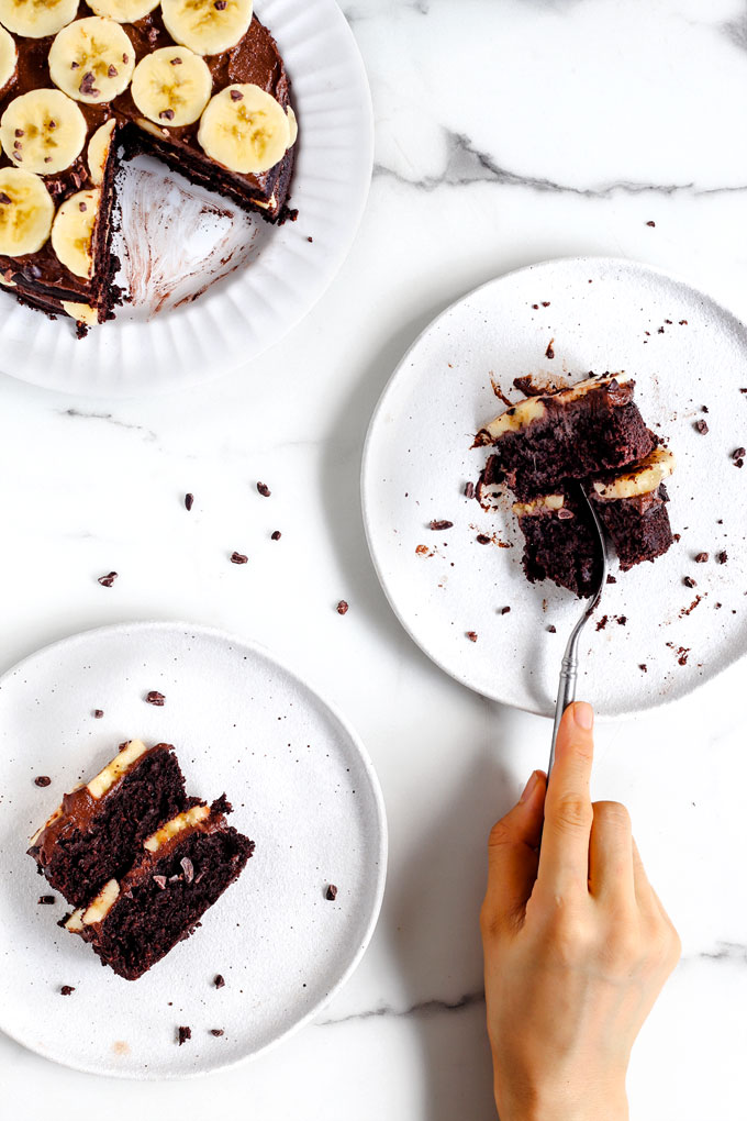 Vegan Gluten-Free Layered Chocolate Cake