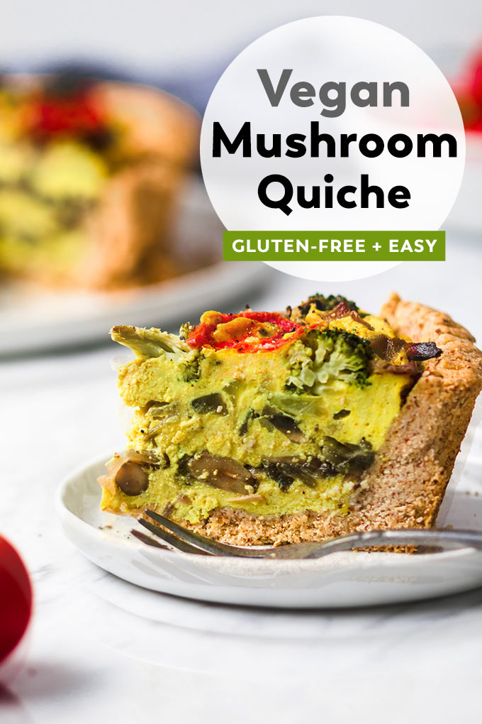Pin Vegan Mushroom Quiche Gluten-free