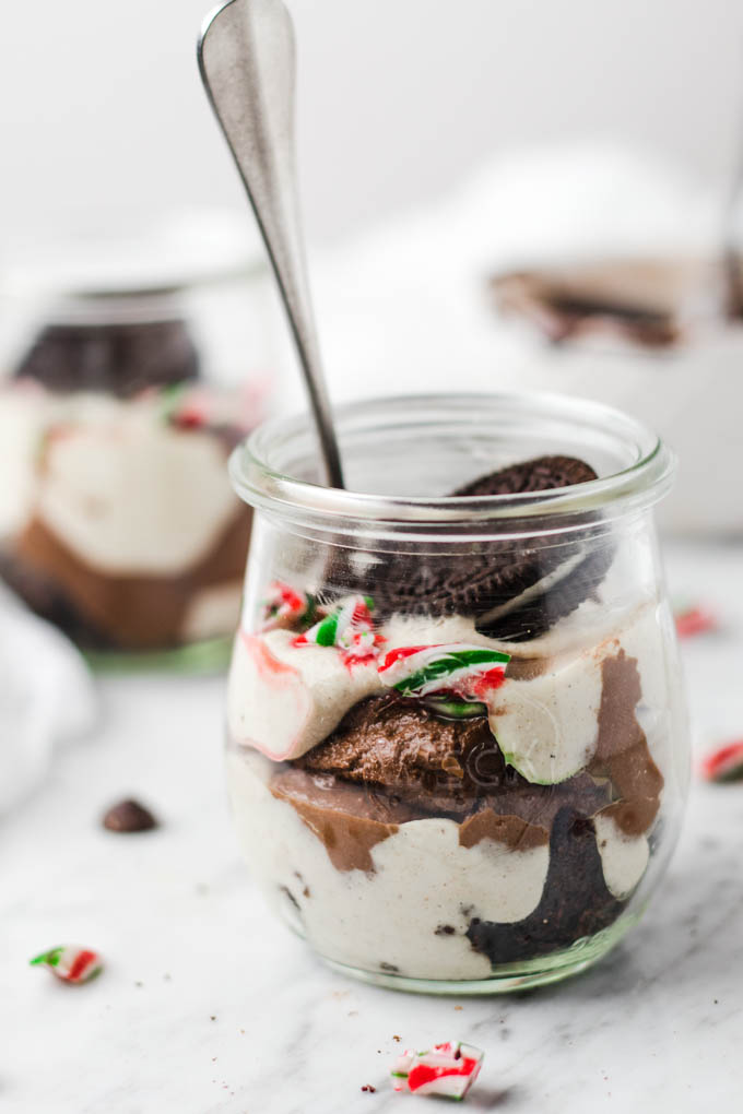 Vegan Vanilla Chocolate Mousse Parfait