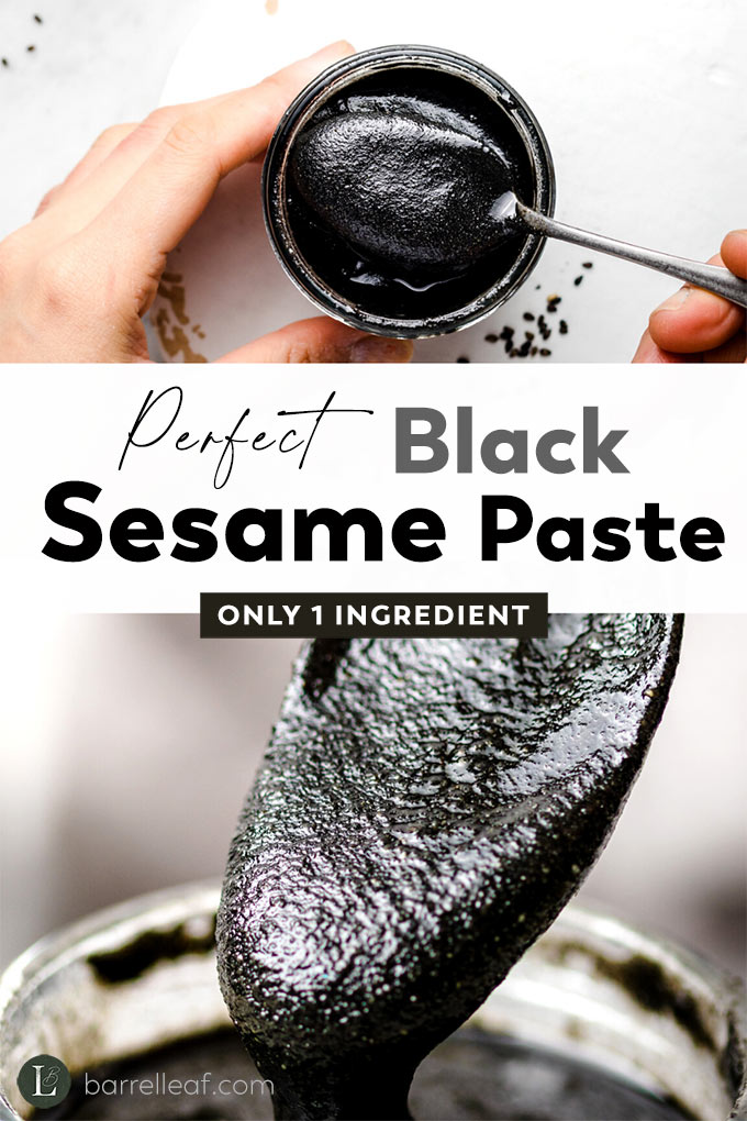 自製黑芝麻醬 black sesame paste