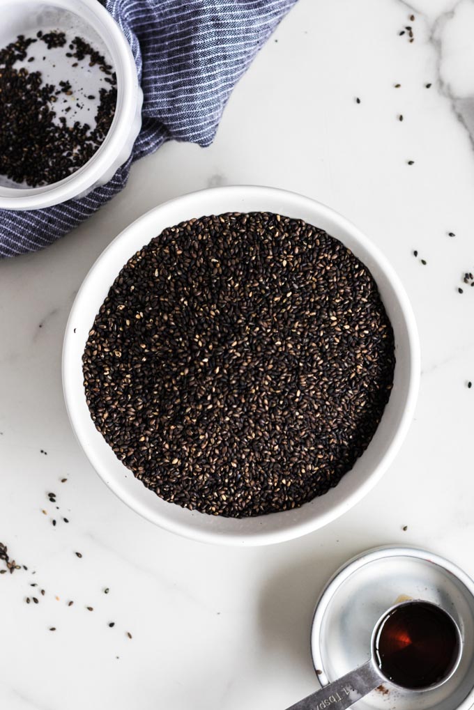 1 樣食材!自製黑芝麻醬 Black Sesame Paste 3 自製黑芝麻醬 black sesame paste