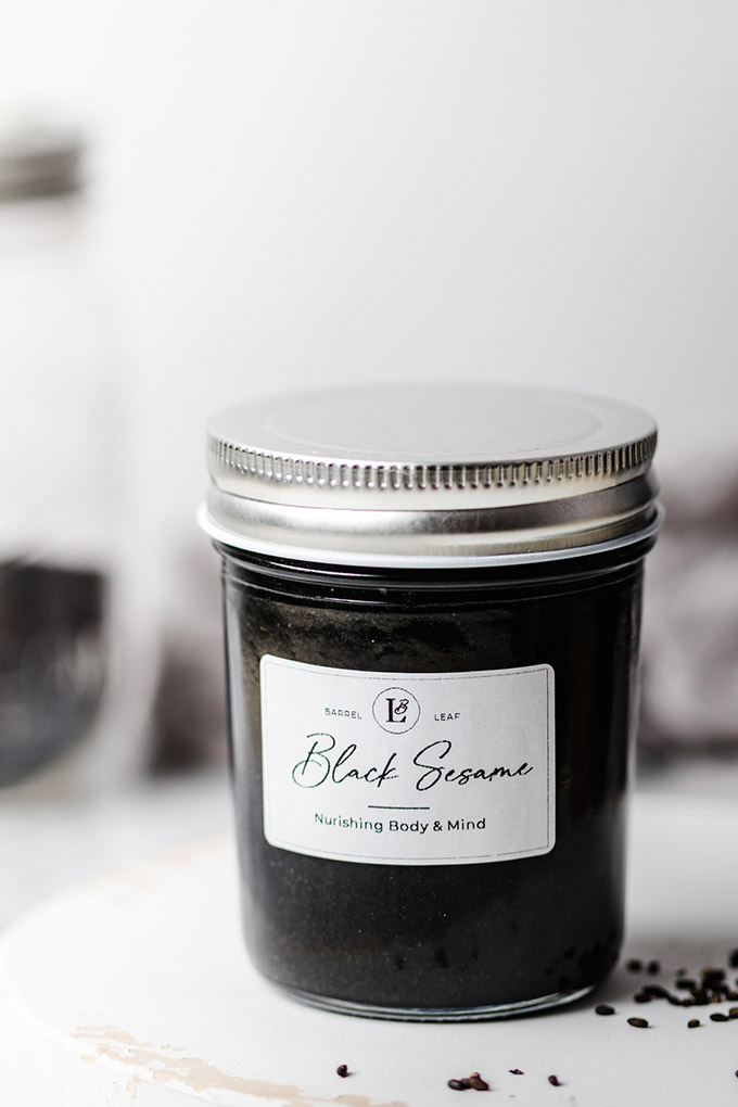 1 樣食材!自製黑芝麻醬 Black Sesame Paste 7 自製黑芝麻醬 black sesame paste