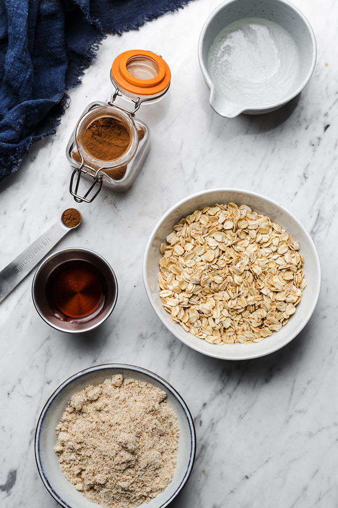 4 樣食材! 全素燕麥餅乾 (無麵粉) Vegan Gluten-Free Oatmeal Cookies 3 全素燕麥餅乾 Vegan Gluten-Free Oatmeal Cookies