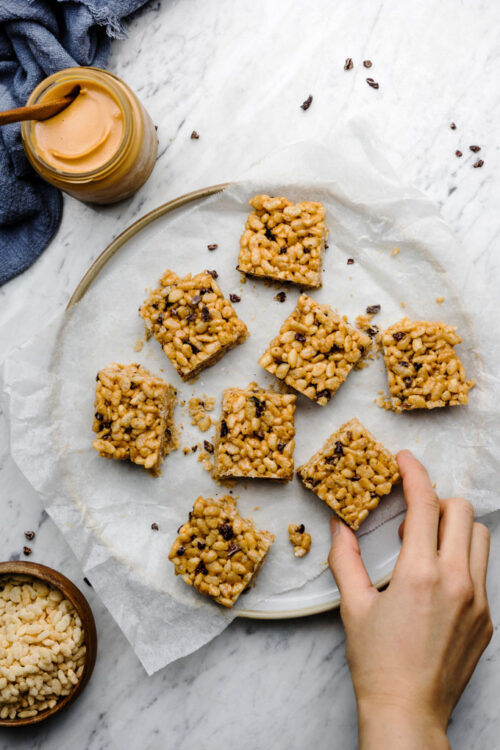 Peanut Butter Rice Krispies (Crispy) Treats (4 Ingredients) Barrel Leaf