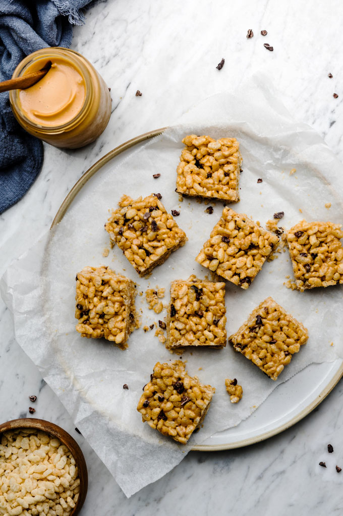 花生醬米香脆塊/美式沙琪瑪 Peanut Butter Rice Krispies Treats