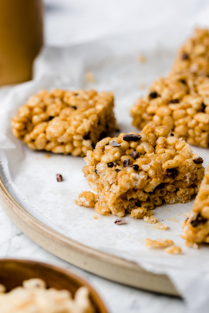 花生醬米香脆塊/美式沙琪瑪 Peanut Butter Rice Krispies Treats