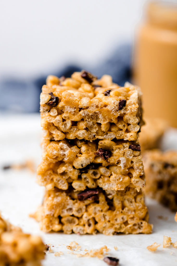 花生醬米香脆塊/美式沙琪瑪 Peanut Butter Rice Krispies Treats