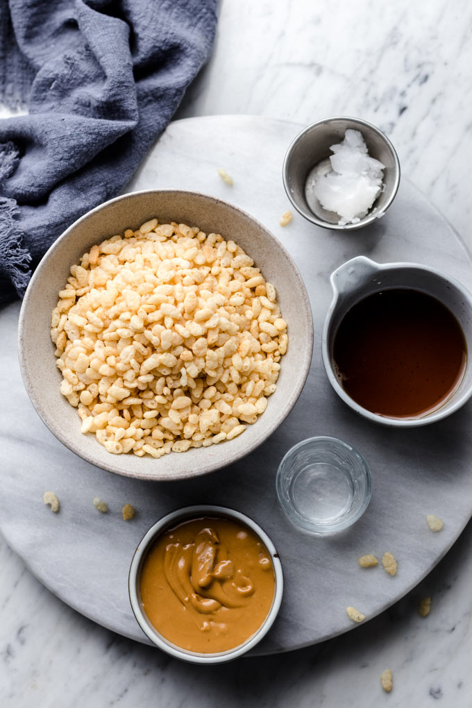 花生醬米香脆塊/美式沙琪瑪 Peanut Butter Rice Krispies Treats