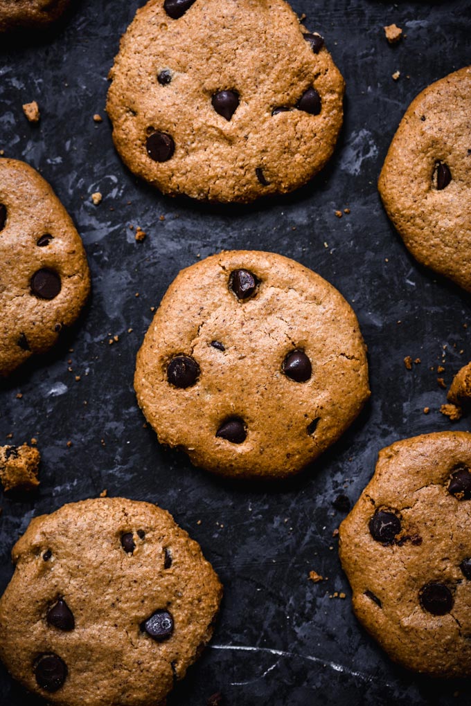 全素中東中東芝麻醬巧克力豆餅乾 Vegan Tahini Chocolate Chip Cookies