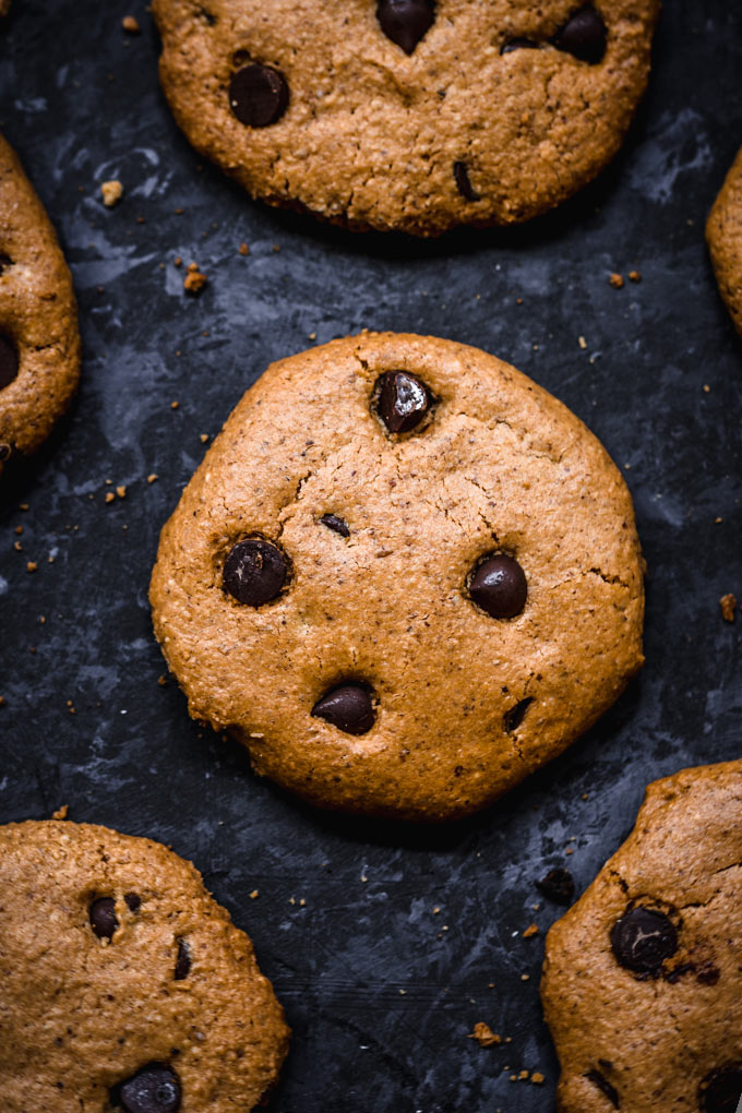 全素中東芝麻醬巧克力豆餅乾 (無麩質, 8 樣食材) Vegan Tahini Chocolate Chip Cookies 4 全素中東中東芝麻醬巧克力豆餅乾 Vegan Tahini Chocolate Chip Cookies