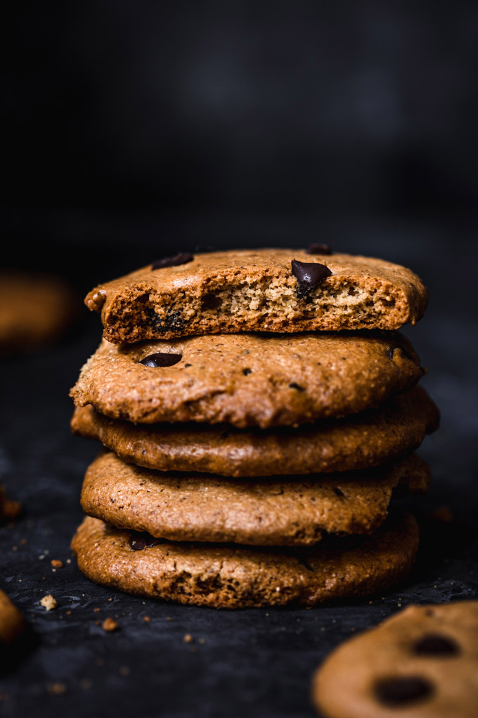 全素中東中東芝麻醬巧克力豆餅乾 Vegan Tahini Chocolate Chip Cookies