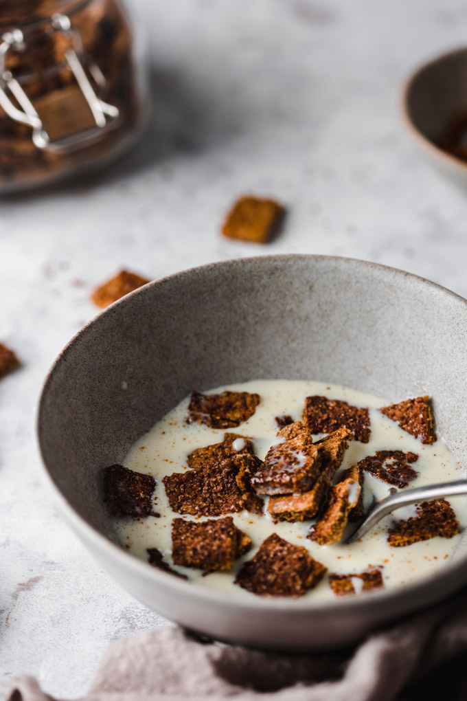 自製純素肉桂吐司早餐麥片(8 樣食材) Homemade Vegan Cinnamon Toast Crunch 2 純素肉桂吐司早餐麥片 Homemade Vegan Cinnamon Toast Crunch