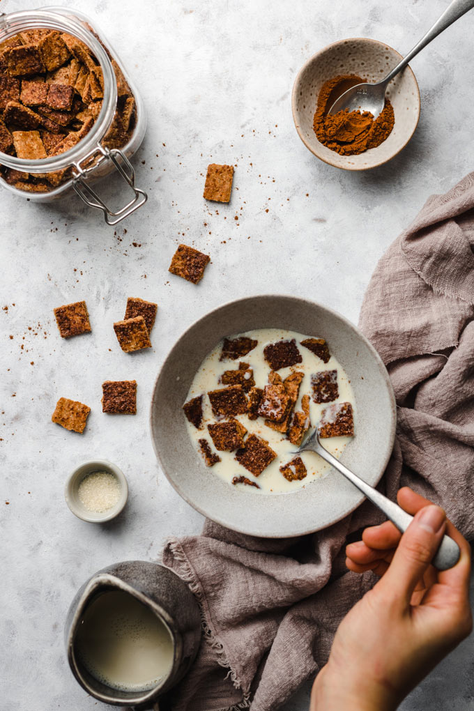 自製純素肉桂吐司早餐麥片(8 樣食材) Homemade Vegan Cinnamon Toast Crunch 13 純素肉桂吐司早餐麥片 Homemade Vegan Cinnamon Toast Crunch