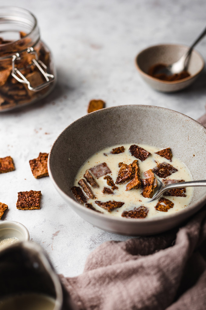 自製純素肉桂吐司早餐麥片(8 樣食材) Homemade Vegan Cinnamon Toast Crunch 4 純素肉桂吐司早餐麥片 Homemade Vegan Cinnamon Toast Crunch