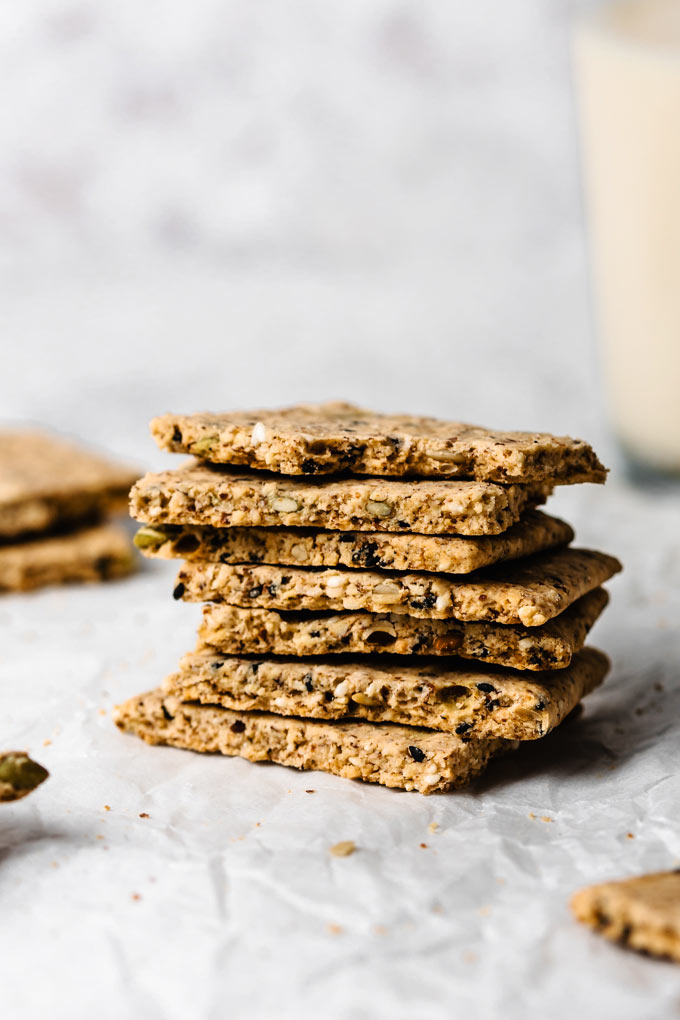 多種籽杏仁木薯脆餅 (全植物，無麩質) Multiseed Almond Cassava Crackers