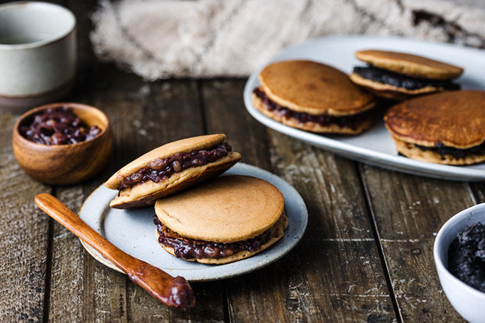 全植物純素全麥銅鑼燒 紅豆餡+黑芝麻 Vegan Dorayaki