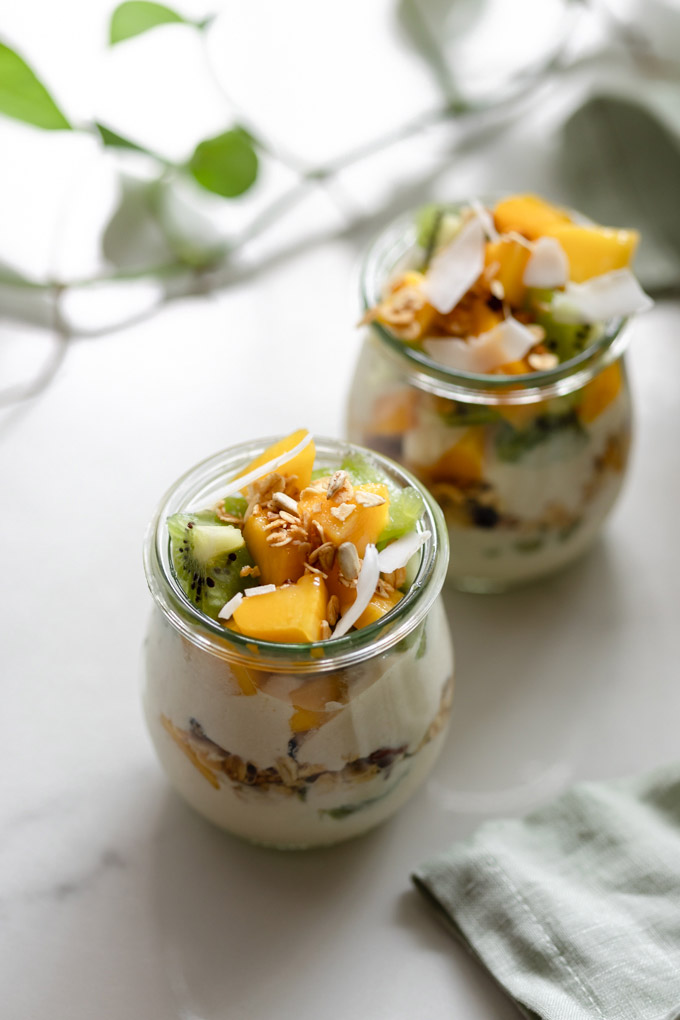 芒果奇異果夏季優格芭菲 Mango Kiwi Summer Yogurt Parfait