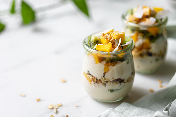 芒果奇異果夏季優格芭菲 Mango Kiwi Summer Yogurt Parfait