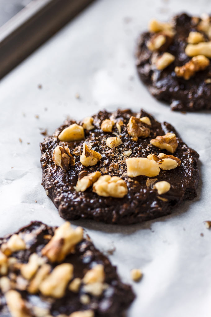 Vegan Chocolate brownie cookies (Gluten-free, healthy-ish) 4 Vegan Chocolate brownie cookies (Gluten-free)