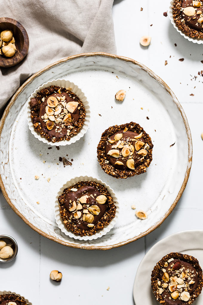 純素榛果巧克力塔 (無麩質) Vegan Hazelnut Chocolate Tart