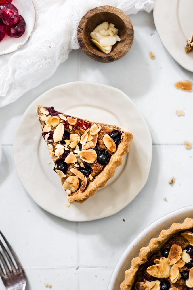 純素杏仁櫻桃塔 (無麩質) Vegan Cherry Bakewell Tart