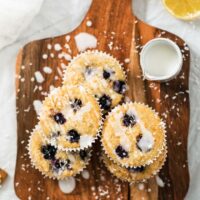 全素檸檬藍莓瑪芬(無麩質) Vegan Lemon Blueberry Muffins (Gluten-free)