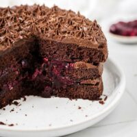 純素巧克力莓果蛋糕 Vegan Chocolate Berry Cake