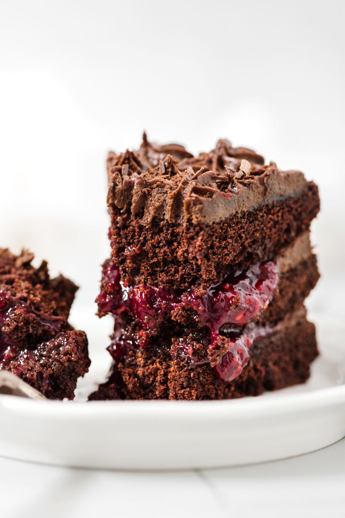 純素巧克力莓果蛋糕 Vegan Chocolate Berry Cake