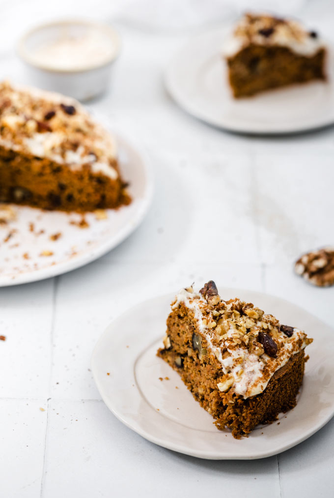 健康純素胡蘿蔔蛋糕 (無麩質) Healthy Vegan Carrot Cake