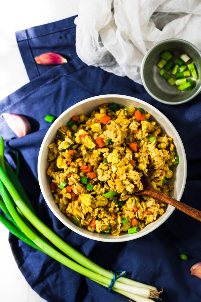 全植物蛋炒飯 Vegan Egg Fried Rice