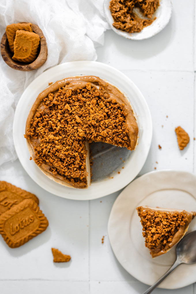 全素焦糖餅乾抹醬起司蛋糕 (免烤) Vegan Lotus Biscoff Cheesecake