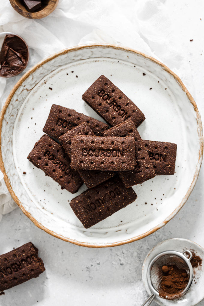 Homemade Bourbon Biscuits (Vegan, Gluten-free) 2 純素波本可可夾心餅乾 (無麩質) Homemade Vegan Bourbon Biscuits
