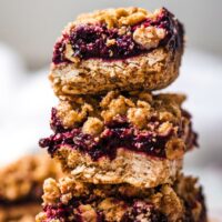 全素黑莓燕麥早餐棒 (無麩質) Vegan Blackberry Breakfast Bars