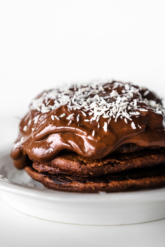 全素雙倍巧克力鬆餅 (無麩質) Vegan Double Chocolate Pancakes